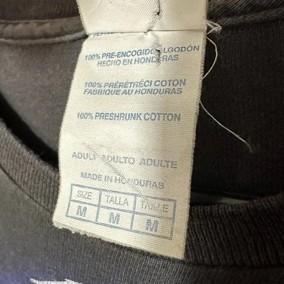 Vintage Skull Headphones Lightning Reaper Graphic Tee Mens M Delta Pro Weight - Picture 3 of 4